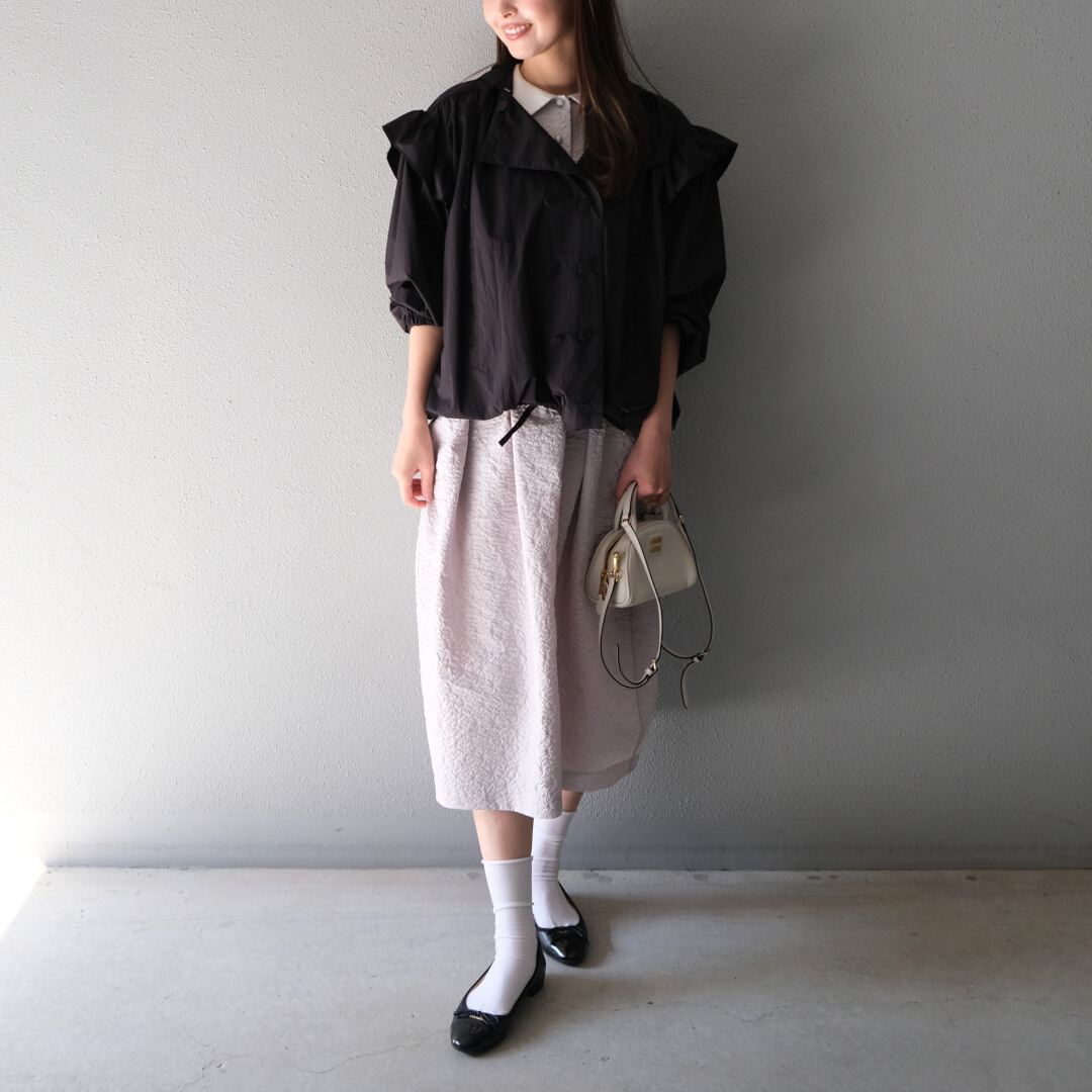 ジャガードコクーンワンピース(GRAY) | すべての商品 | UN MINOU