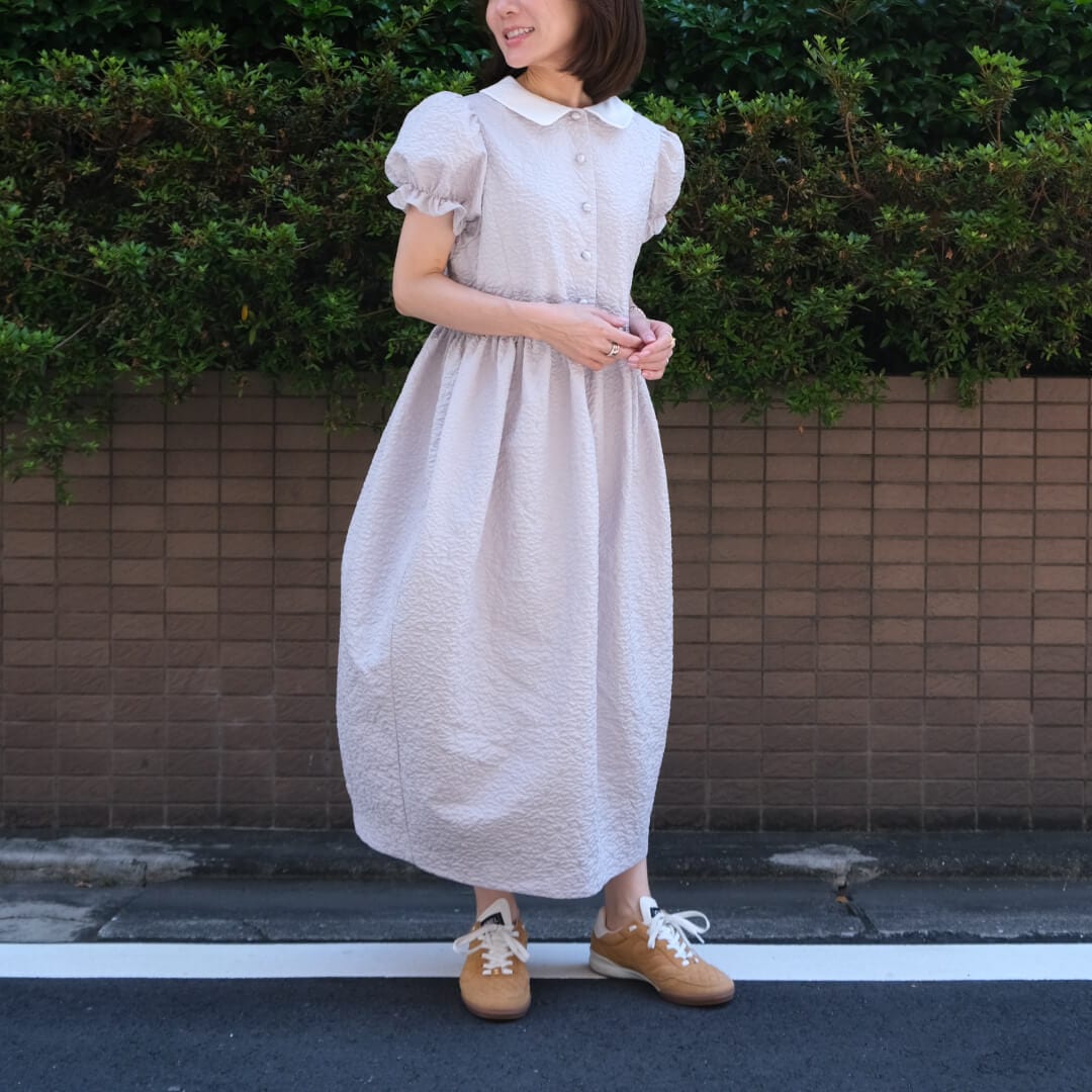ジャガードコクーンワンピース(GRAY) | すべての商品 | UN MINOU