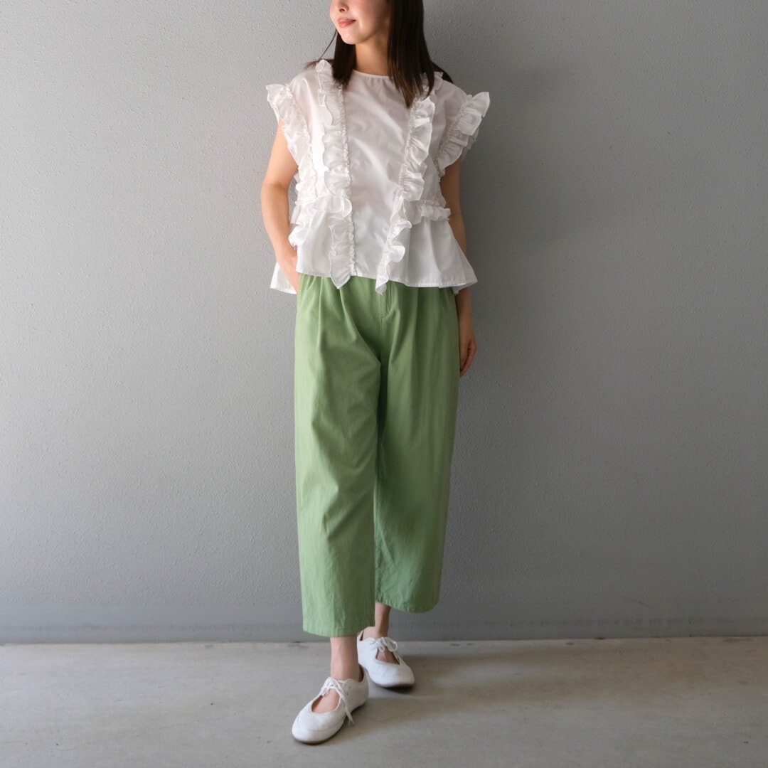 フレンチフリルブラウス(WHITE) | すべての商品 | UN MINOU