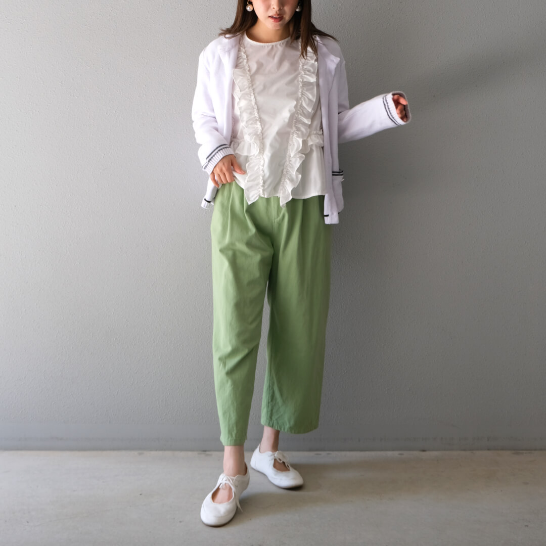 UNMINOU リップルフリルブラウス(BEIGE) unminou リップルフリルブラウス(BEIGE) UNMINOU リップルフリル
