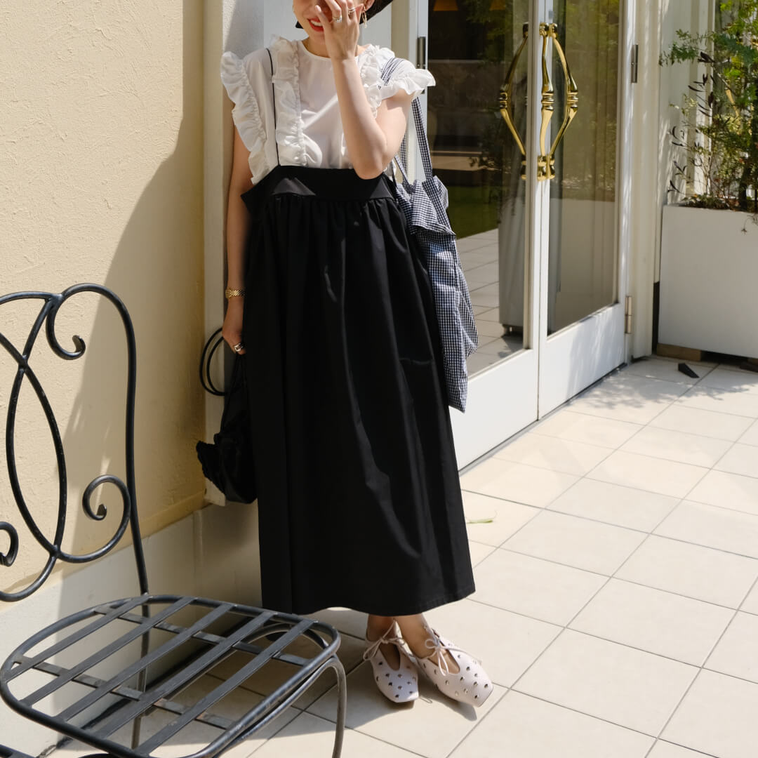 フレンチフリルブラウス(WHITE) | すべての商品 | UN MINOU