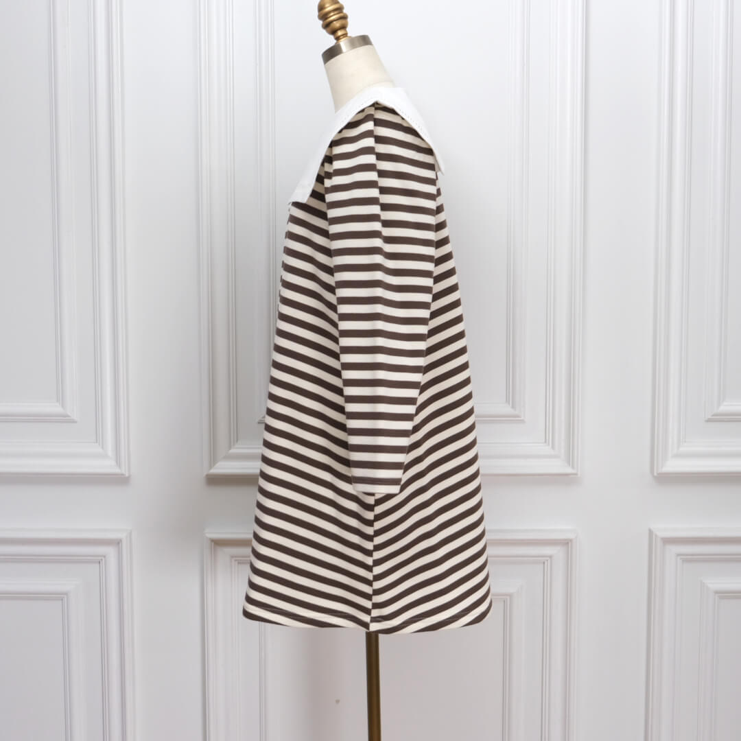 Sailor Collar Dress(WHITE��BEIGE)