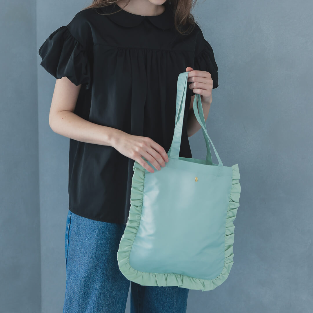 フリルトートバッグ(MINTGREEN) | すべての商品 | UN MINOU