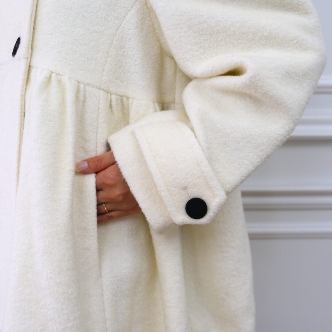 ダブルボタンコート(WHITE) | OUTER | UN MINOU