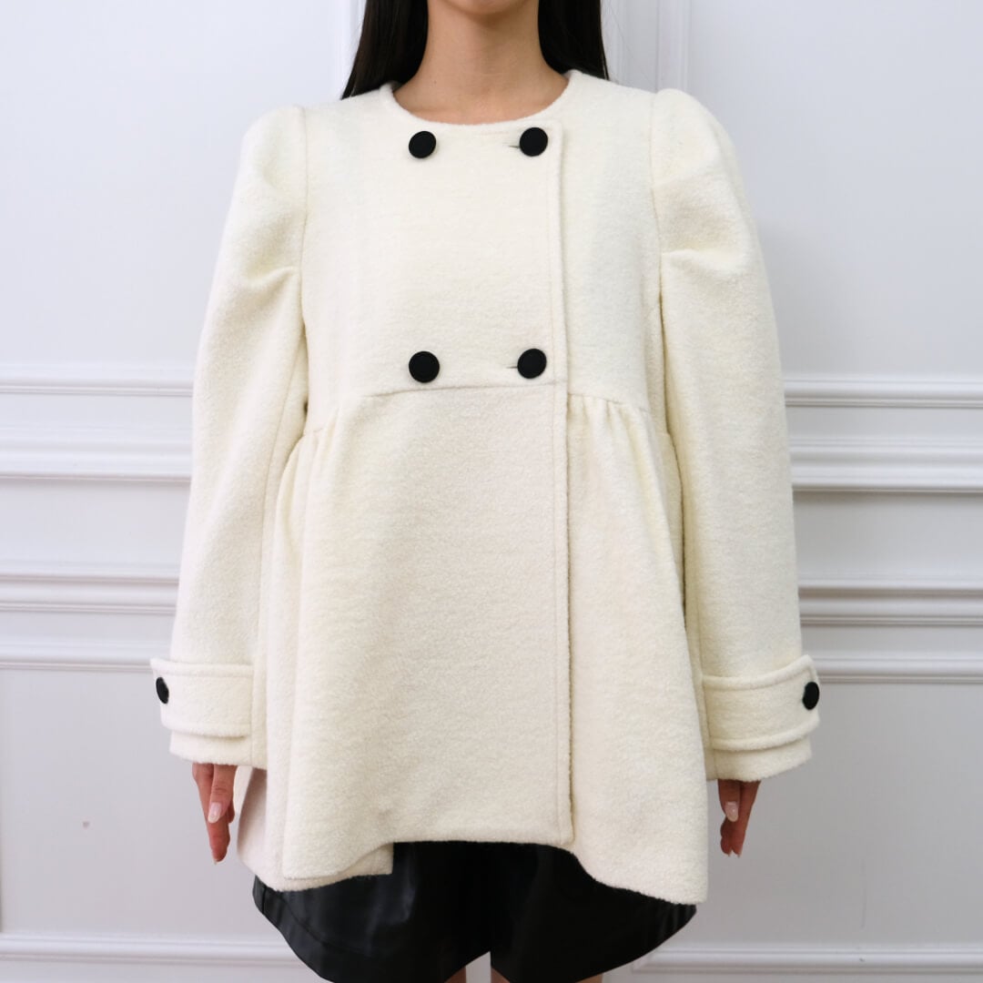 ダブルボタンコート(WHITE) | OUTER | UN MINOU