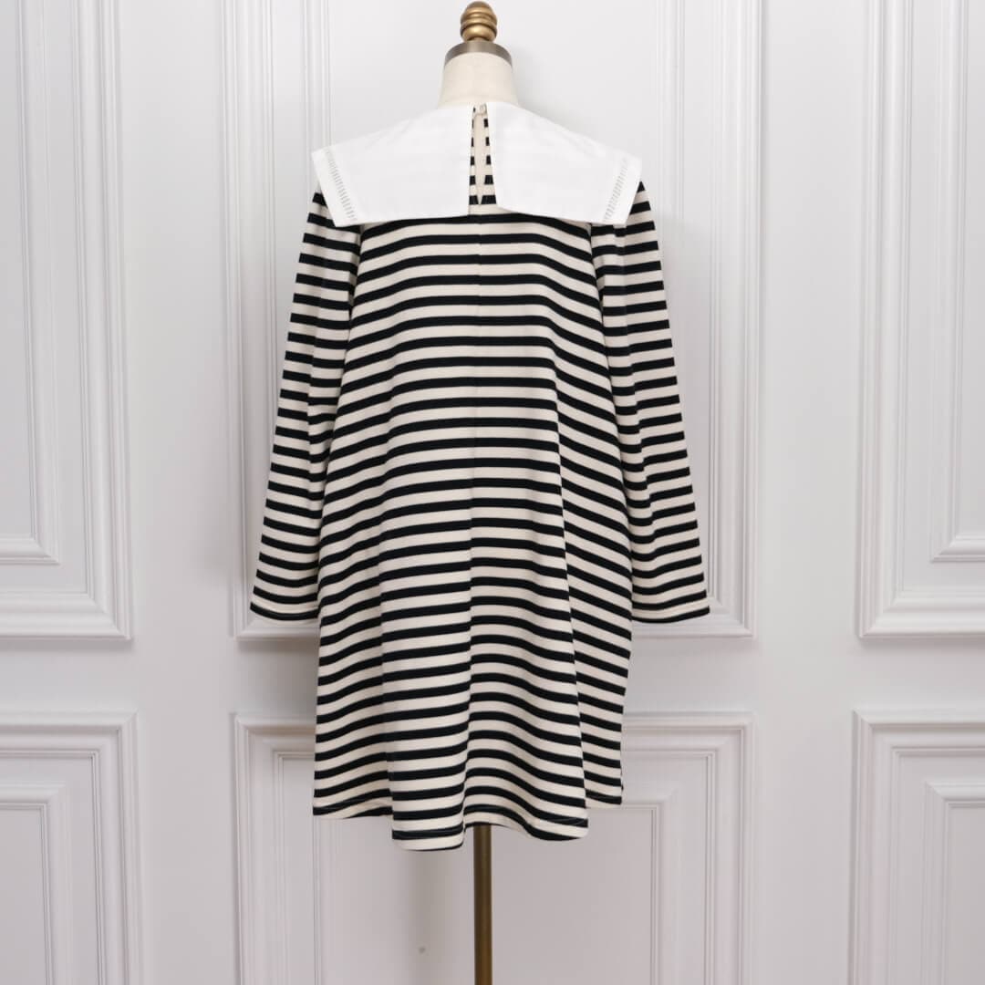 Sailor Collar Dress(WHITE��BLACK)