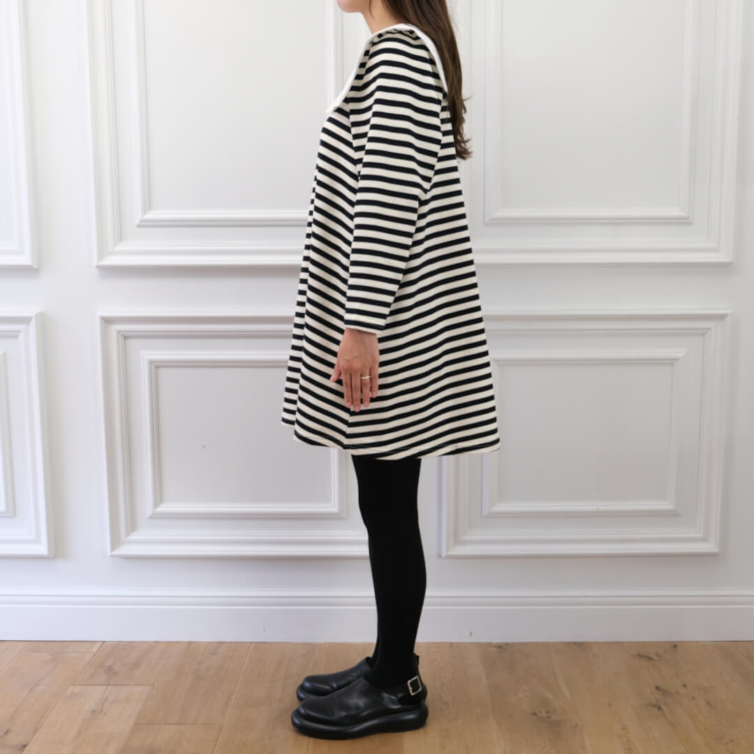 Sailor Collar Dress(WHITE��BLACK)