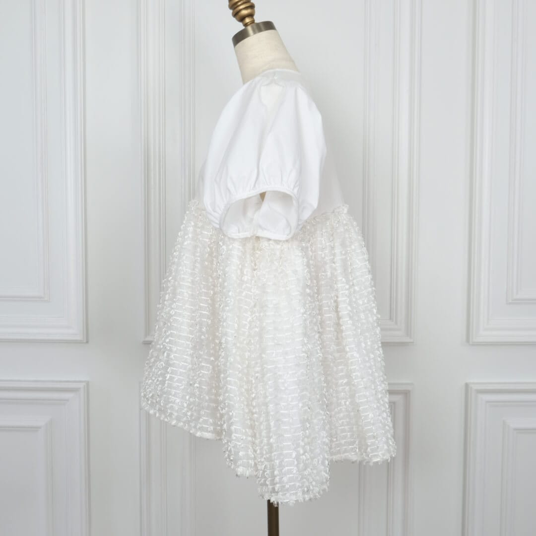 リボンチュールブラウス(WHITE) | すべての商品 | UN MINOU