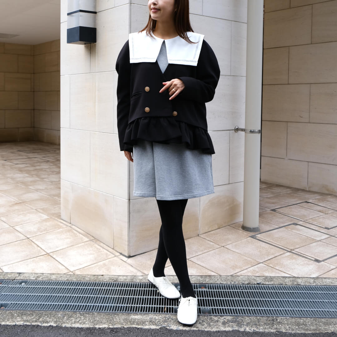 Sailor Collar Dress(GRAY)
