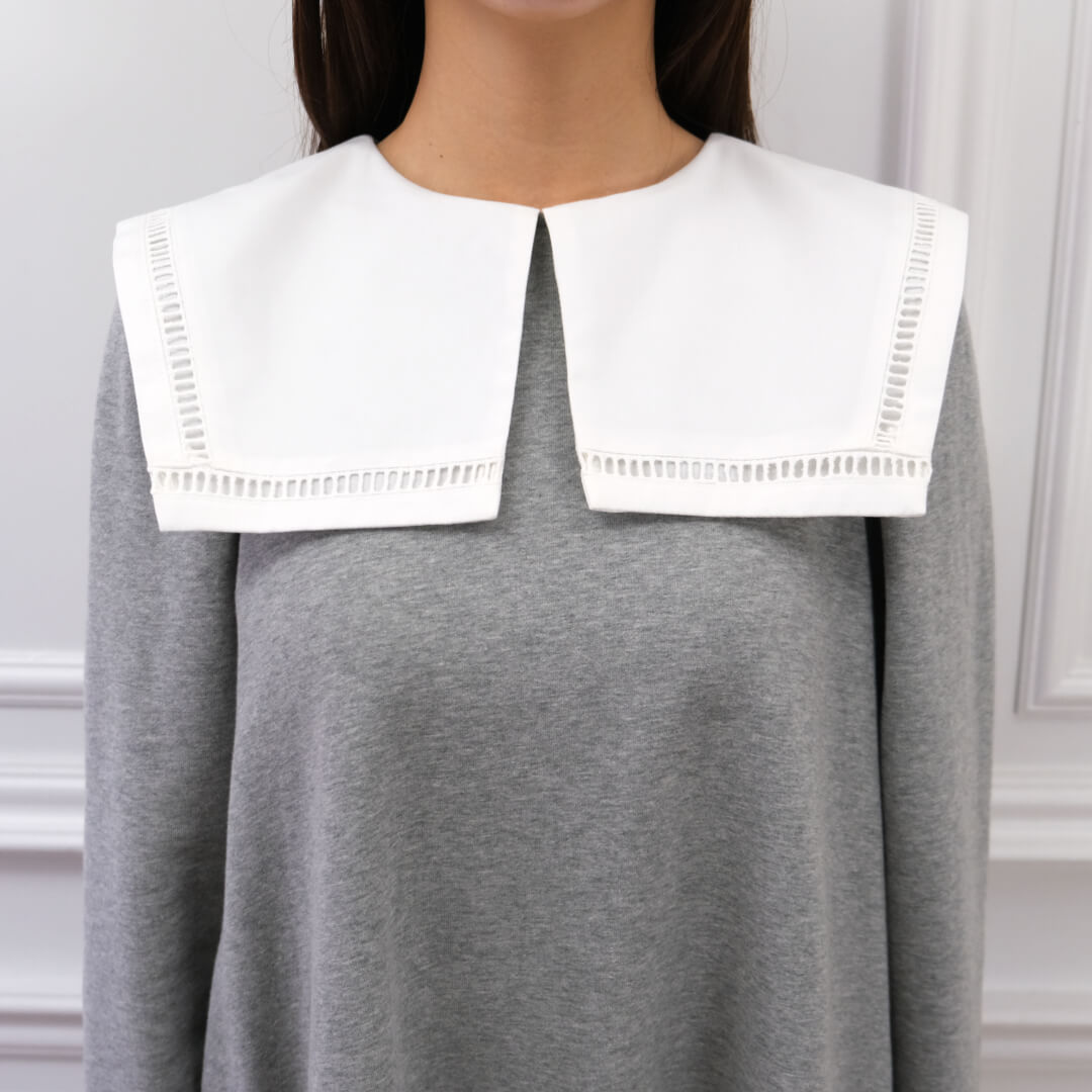 Sailor Collar Dress(GRAY)