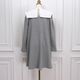 Sailor Collar Dress(GRAY)