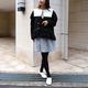 Sailor Collar Dress(GRAY)
