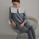 Sailor Collar Dress(GRAY)