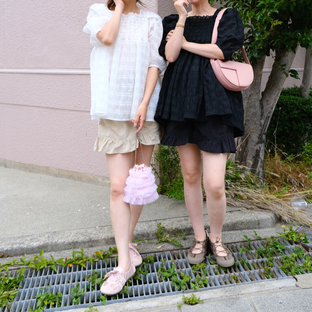 サンフリルキュロット(BLACK) | 新着商品 | UN MINOU