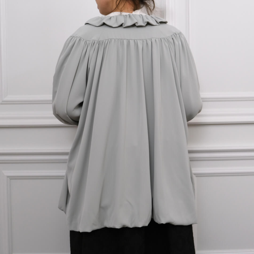 ギャザーフリルカラーブルゾン(GRAY) | すべての商品 | UN MINOU