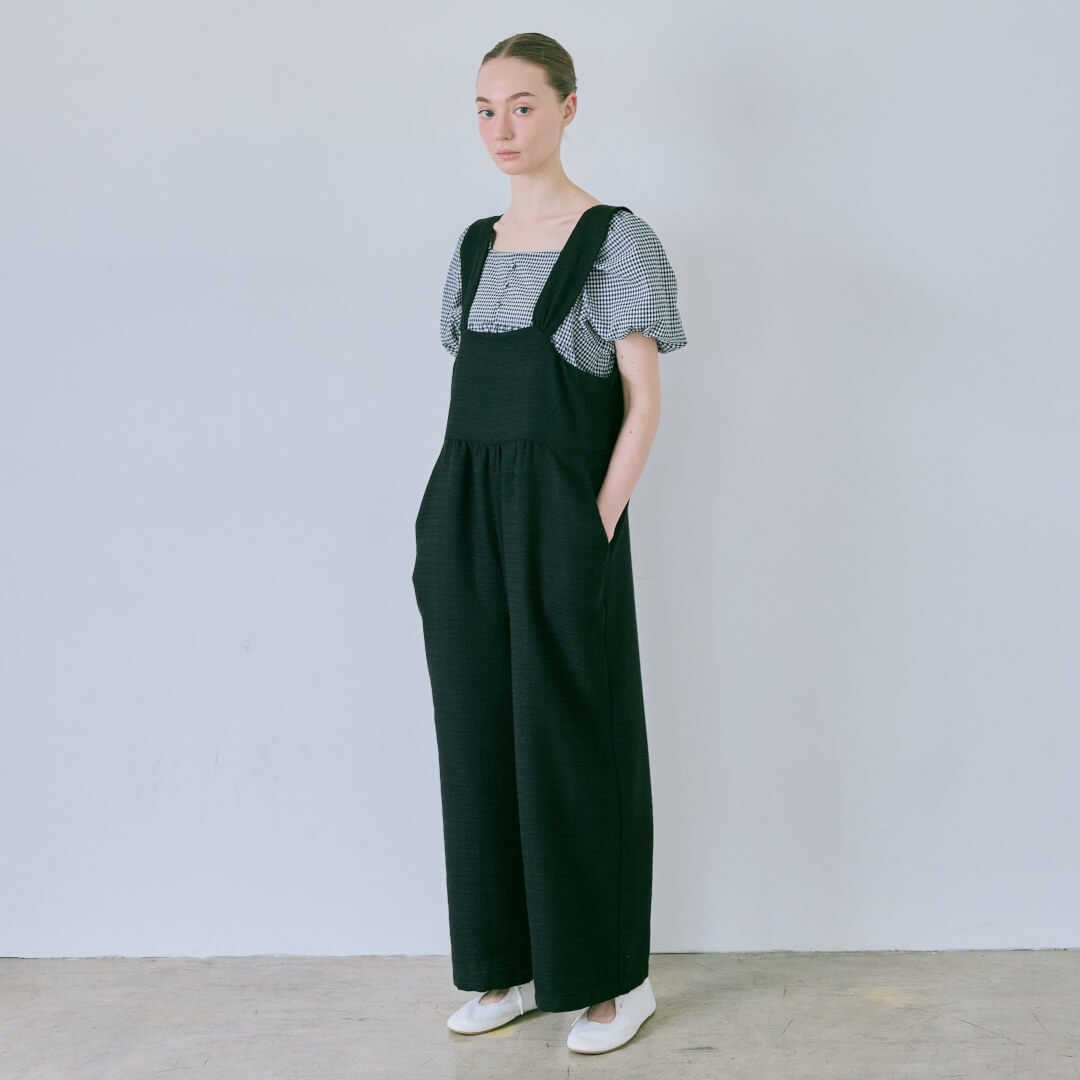 サマーツイードオールインワン(BLACK) | すべての商品 | UN MINOU