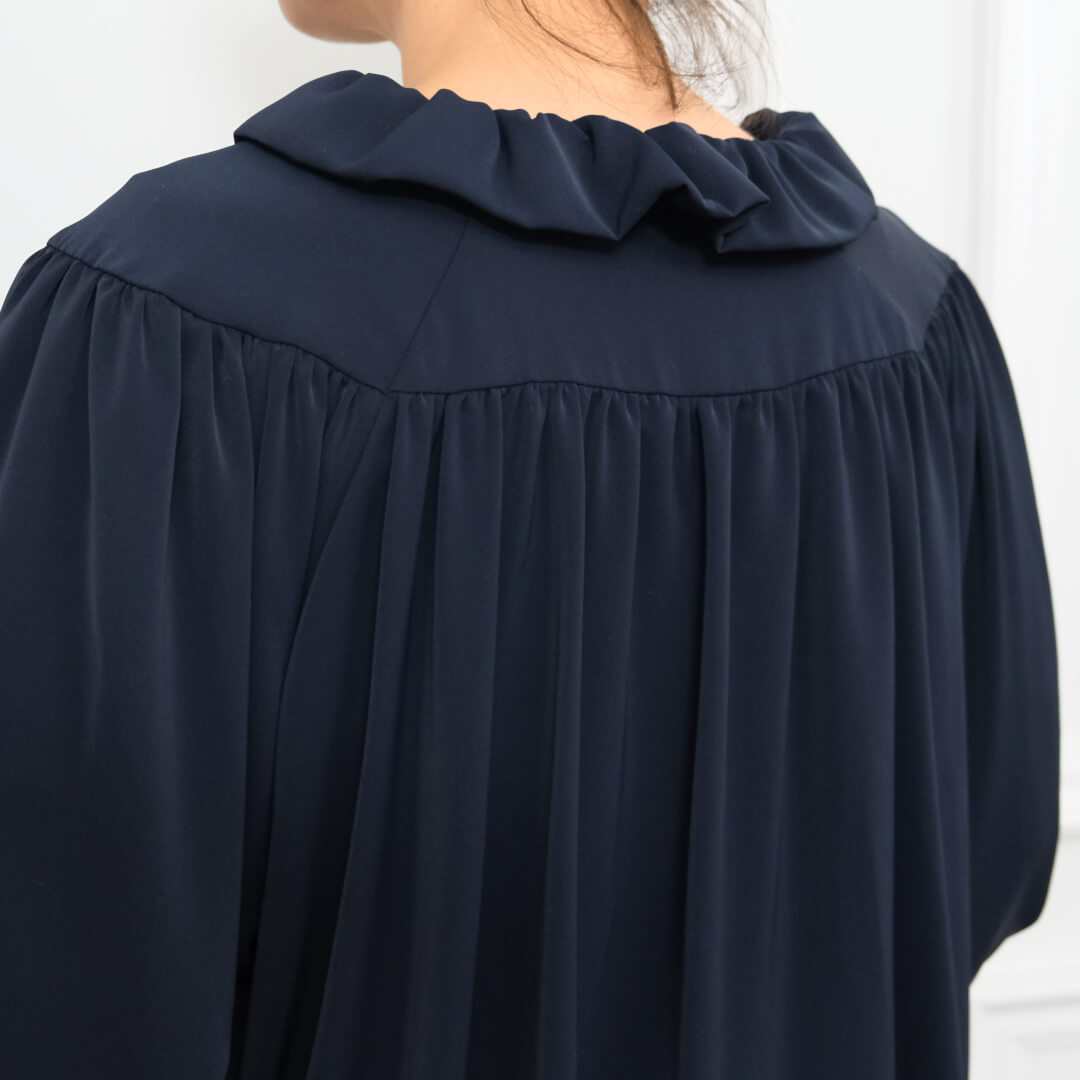 ギャザーフリルカラーブルゾン(NAVY) | すべての商品 | UN MINOU