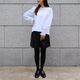 Picot Collar Docking Tops(WHITE)