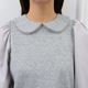 Picot Collar Docking Tops(GRAY)