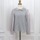 Picot Collar Docking Tops(GRAY)