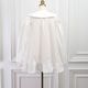 Organza Flower Blouse(WHITE)