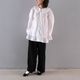 Organza Flower Blouse(WHITE)