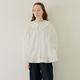 Organza Flower Blouse(WHITE)