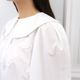 Organza Flower Blouse(WHITE)