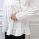 Organza Flower Blouse(WHITE)