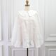 Organza Flower Blouse(WHITE)