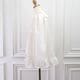 Organza Flower Blouse(WHITE)