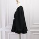 Organza Flower Blouse(BLACK)
