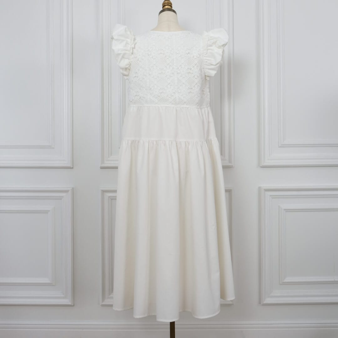 ハンドクロシェワンピース(WHITE) | すべての商品 | UN MINOU