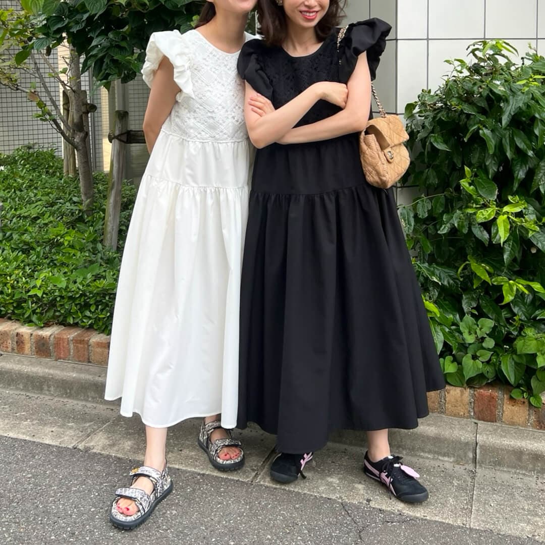 UNMINOU アンミヌ ハンドクロシェワンピース(WHITE) ハンドクロシェワンピース(WHITE) | すべての商品 | UN MINOU