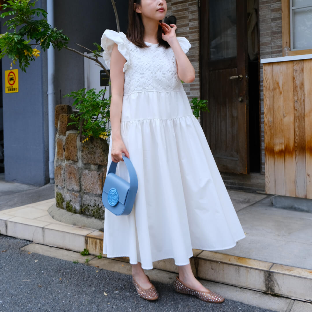 ハンドクロシェワンピース(WHITE) | すべての商品 | UN MINOU