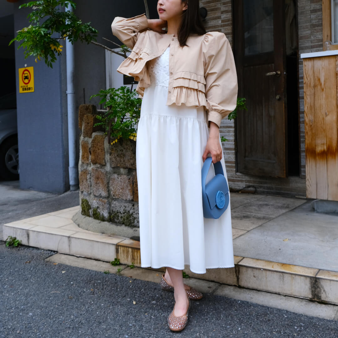 UNMINOU アンミヌ ハンドクロシェワンピース(WHITE) ハンドクロシェワンピース(WHITE) | すべての商品 | UN MINOU
