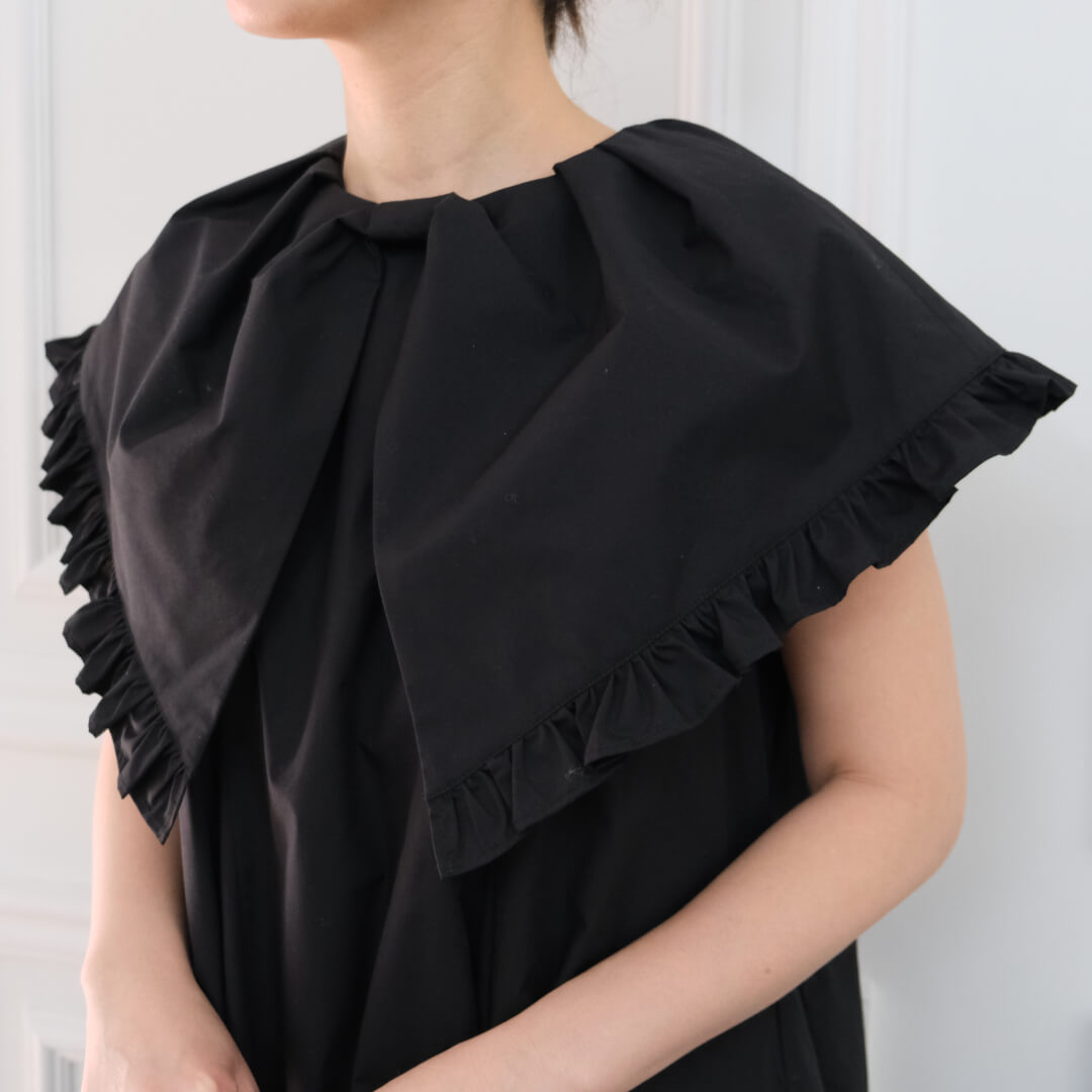 ビッグリボンカラーワンピース(BLACK) | すべての商品 | UN MINOU