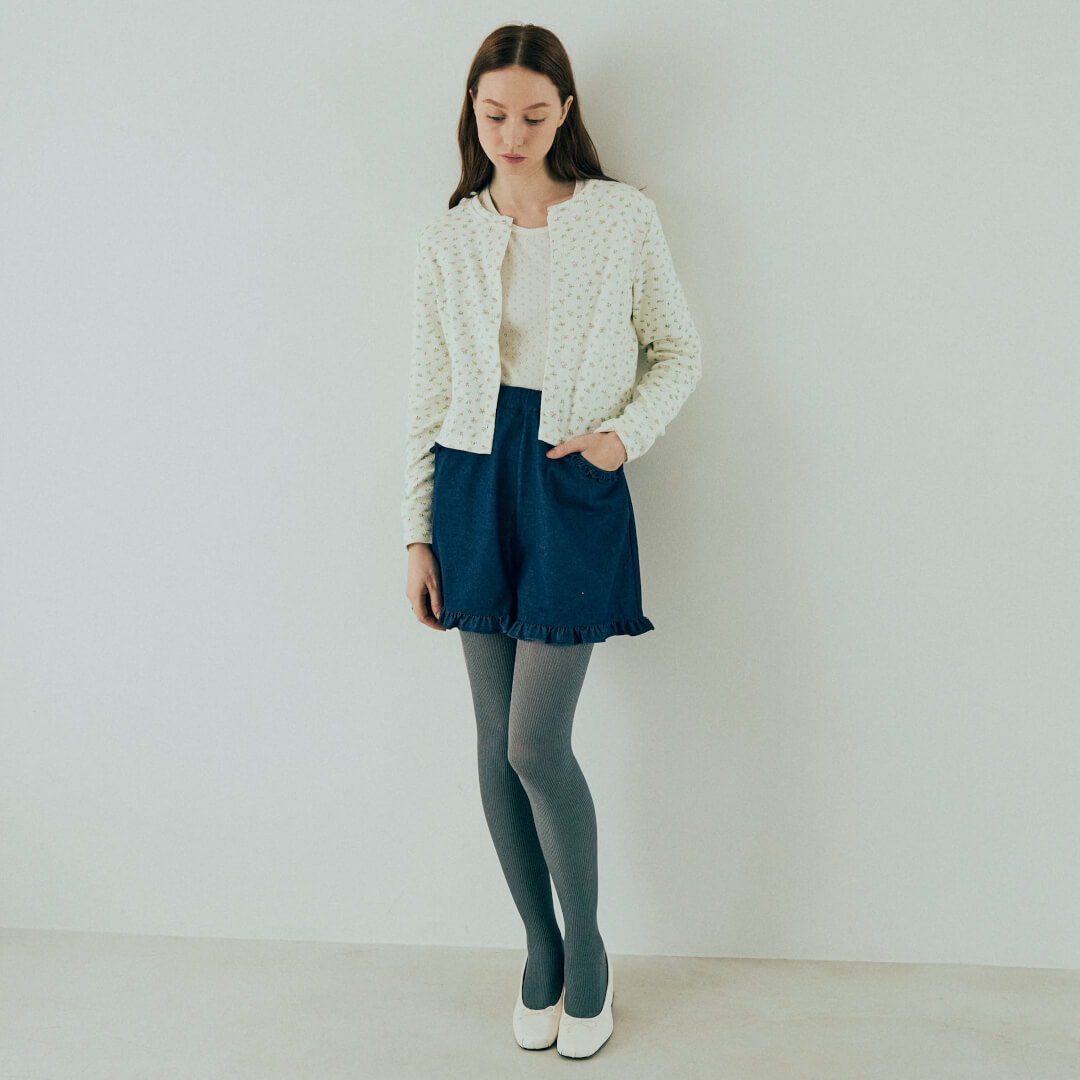 Eyelet Lace Tee(WHITE)
