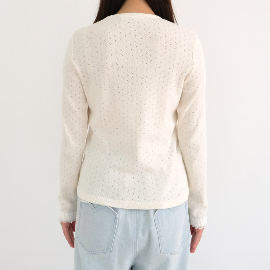 Eyelet Lace Tee(WHITE)