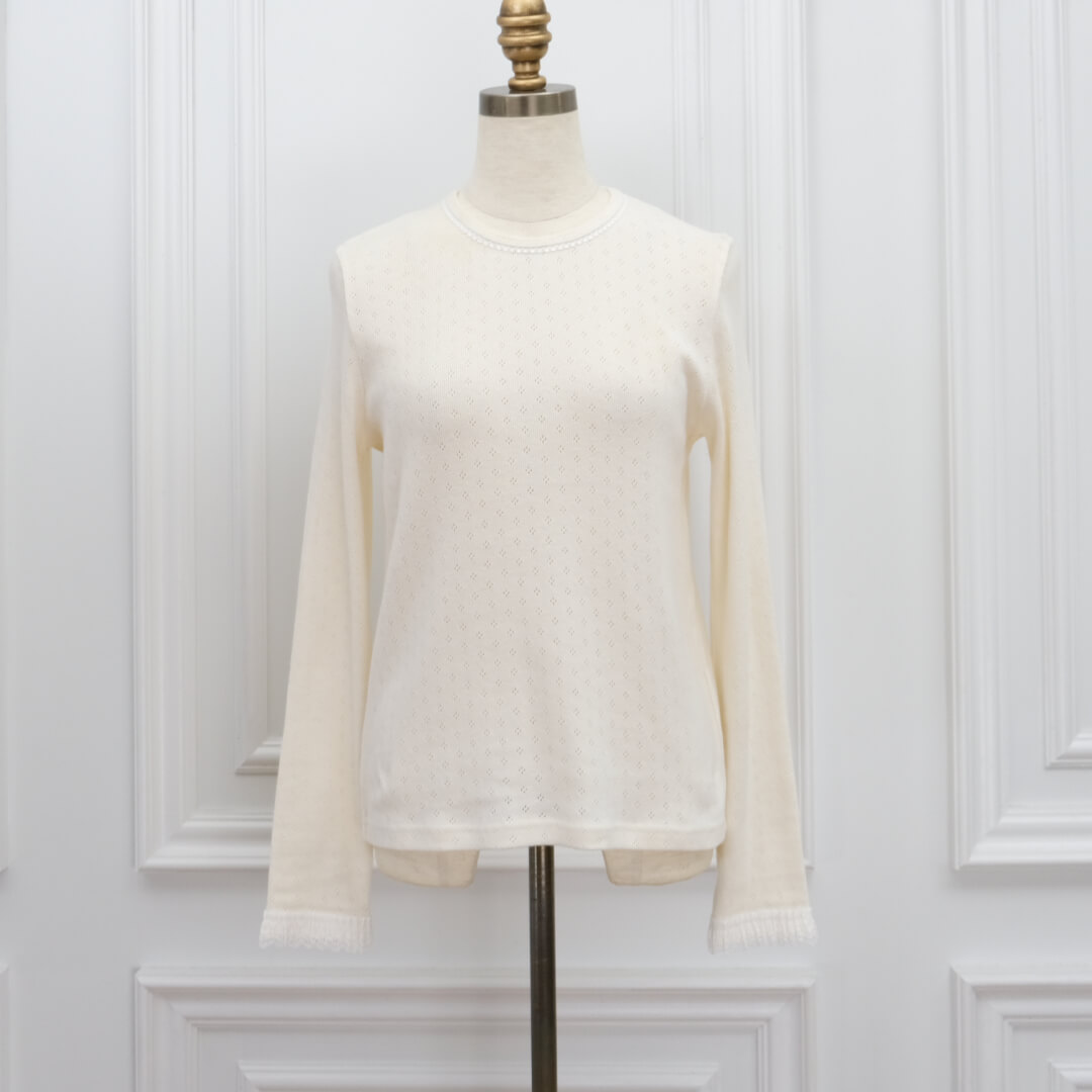 Eyelet Lace Tee(WHITE)
