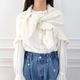 Frill Triangle Muffler(IVORY)