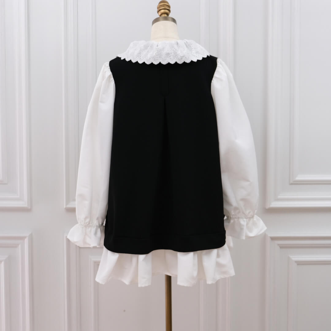 フルールカラードッキングトップス(BLACK) | すべての商品 | UN MINOU