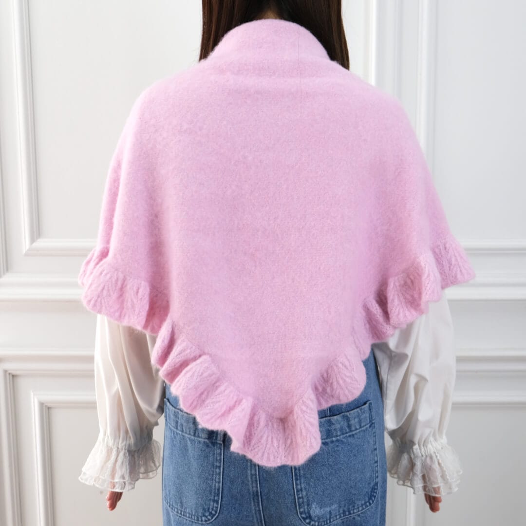 Frill Triangle Muffler(PINK)