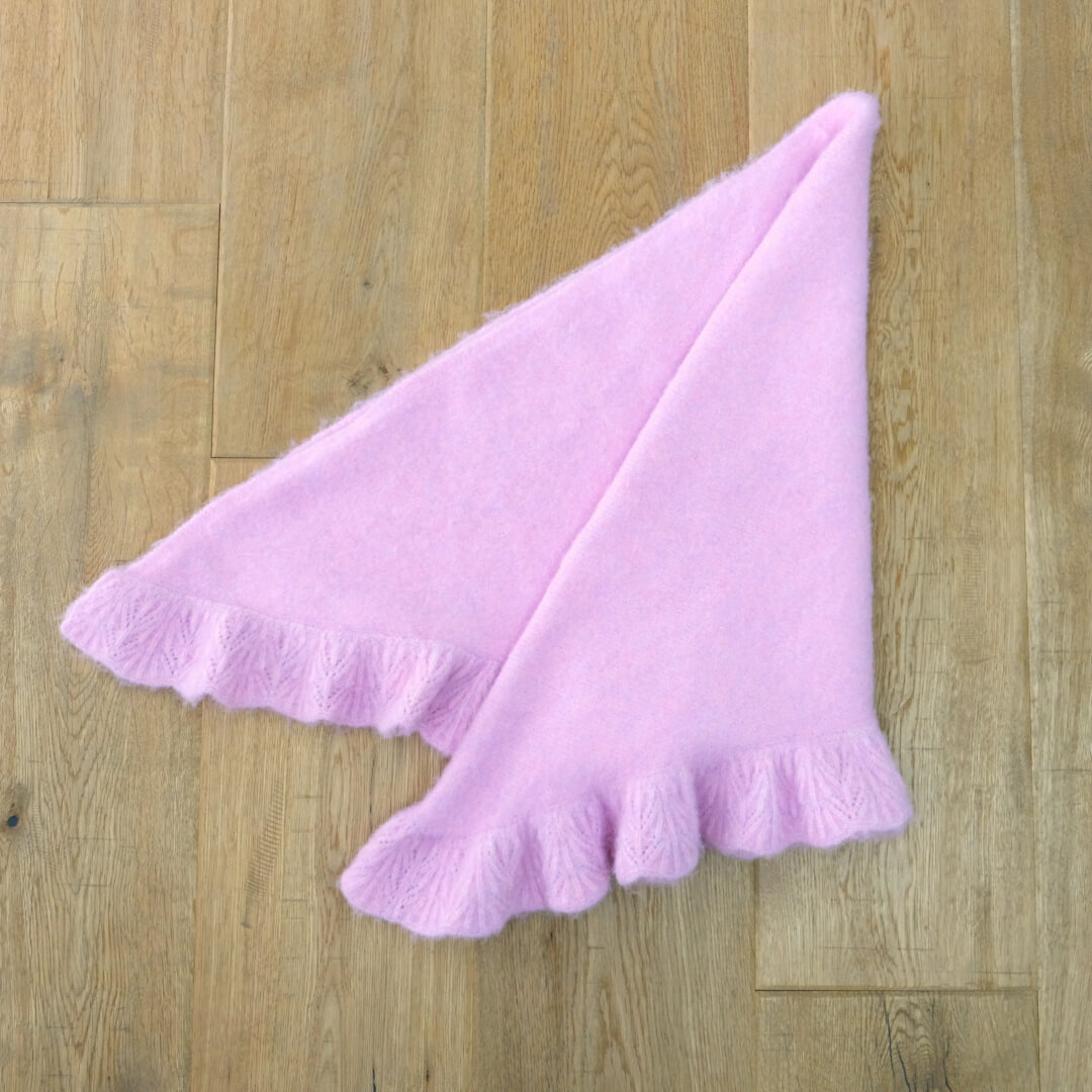 Frill Triangle Muffler(PINK)