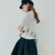 Frill Triangle Muffler(GRAY)