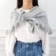 Frill Triangle Muffler(GRAY)