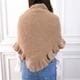 Frill Triangle Muffler(BROWN)