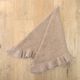 Frill Triangle Muffler(BROWN)