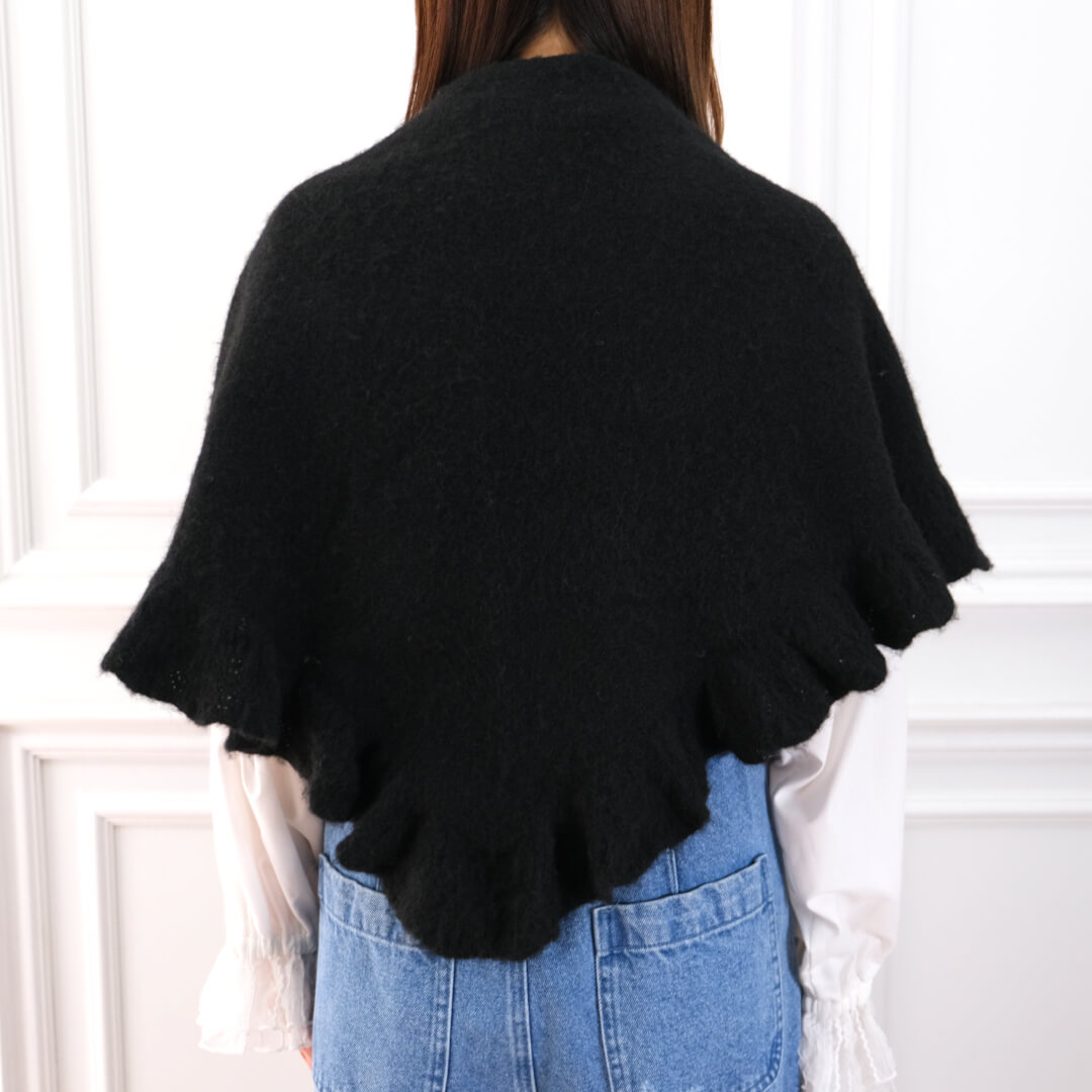 Frill Triangle Muffler(BLACK)