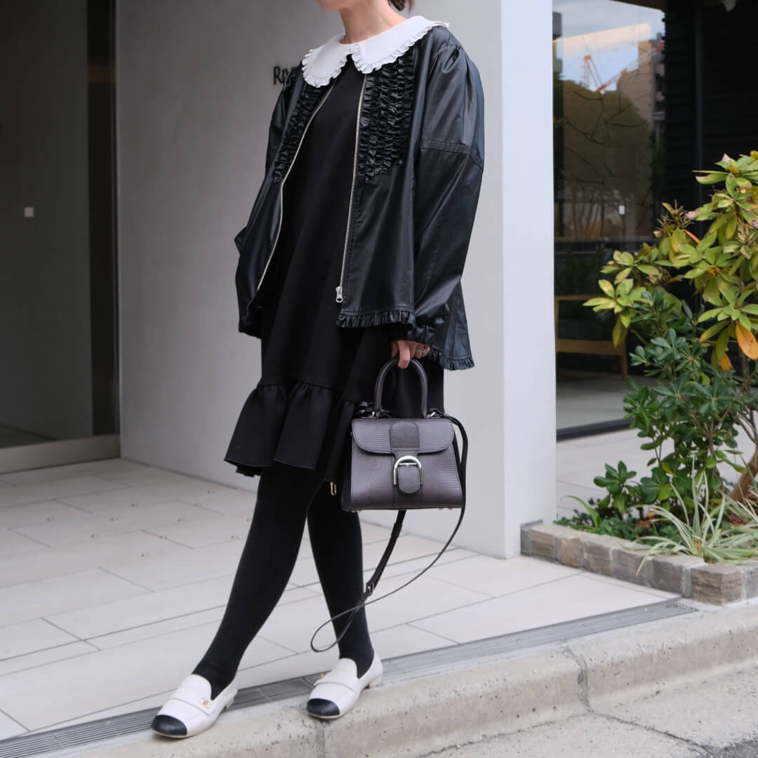 モードフリルエコレザージャケット(BLACK) | 新着商品 | UN MINOU